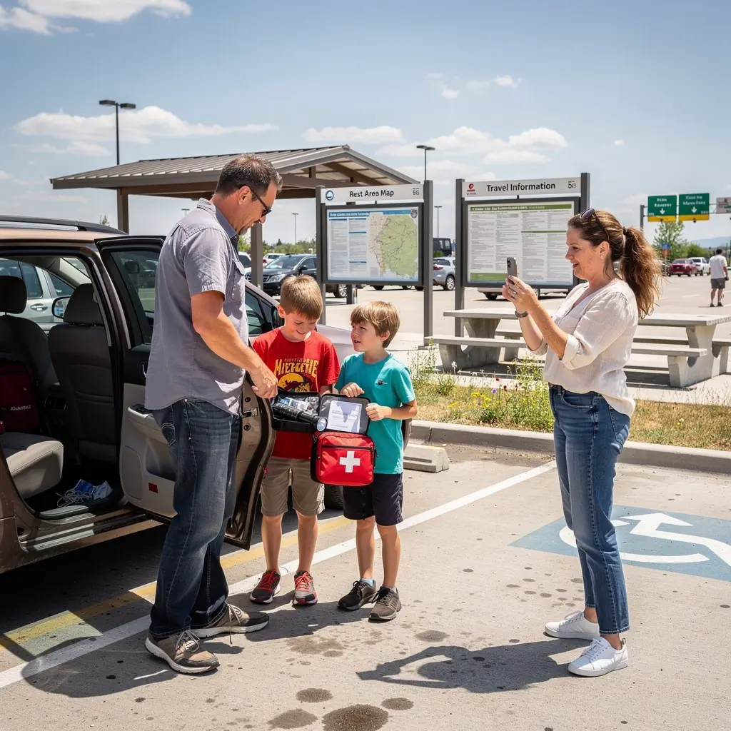 Ilustracja przedstawiająca krok po kroku proces zgłaszania szkody ubezpieczeniowej.
