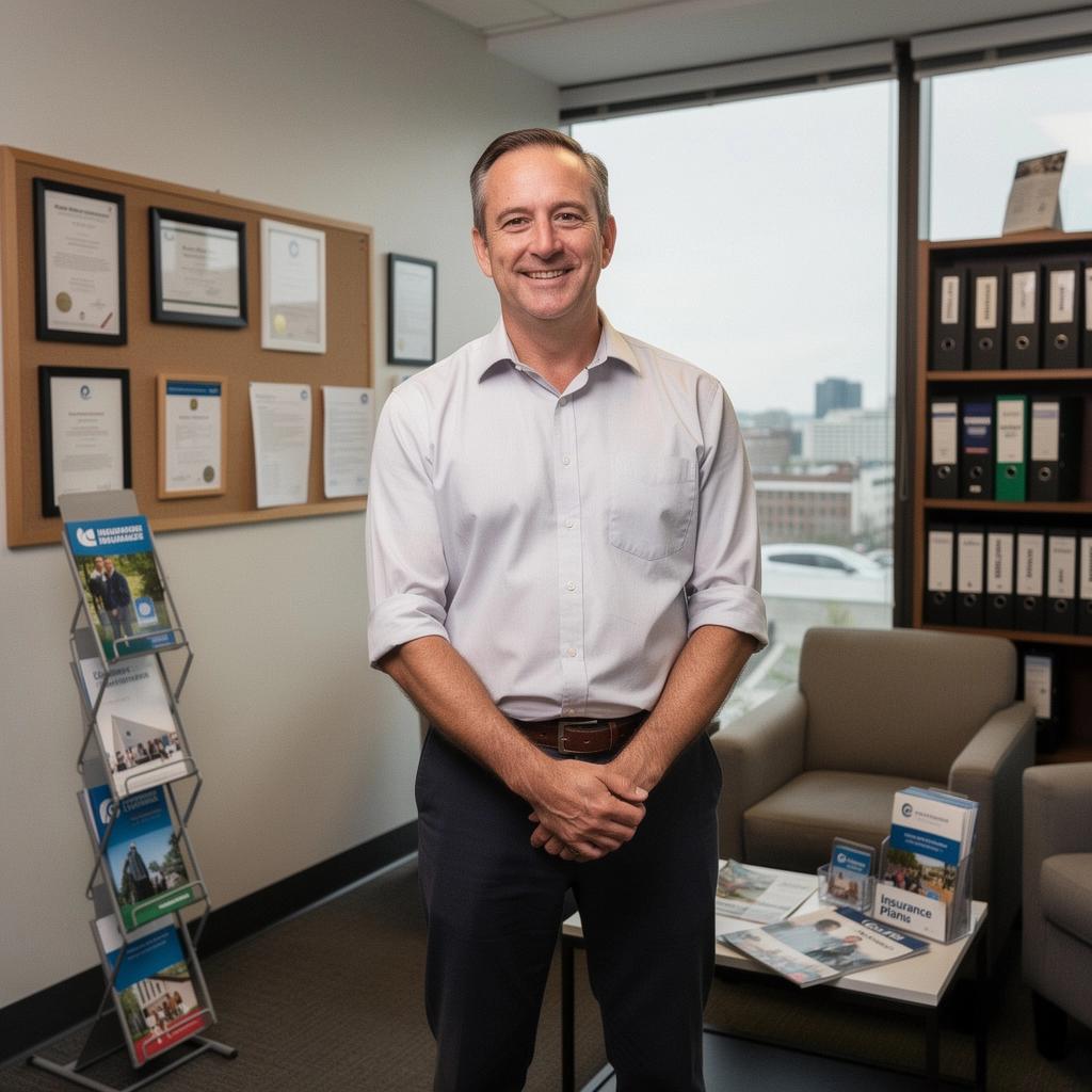 Osoba telefonująca do ubezpieczyciela w celu zgłoszenia szkody.